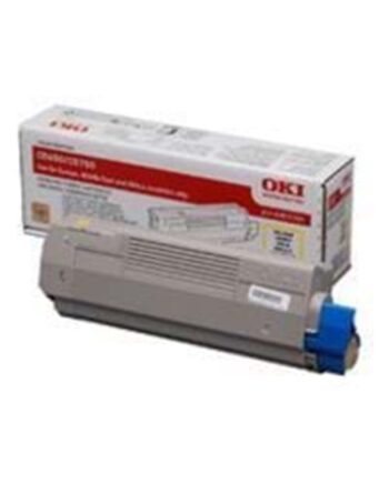 Oki 43872305 Toner Yellow Lasertoner Gul
