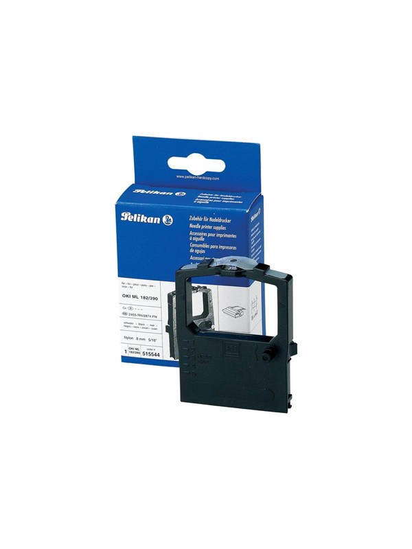 Pelikan Compatible Impact Ribbon Oki Ml 182 Black Print-bånd Sort
