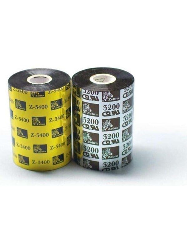 Zebra Ribbon 3400 83mmx450m Farvebånd Refill Termisk Overføring Sort