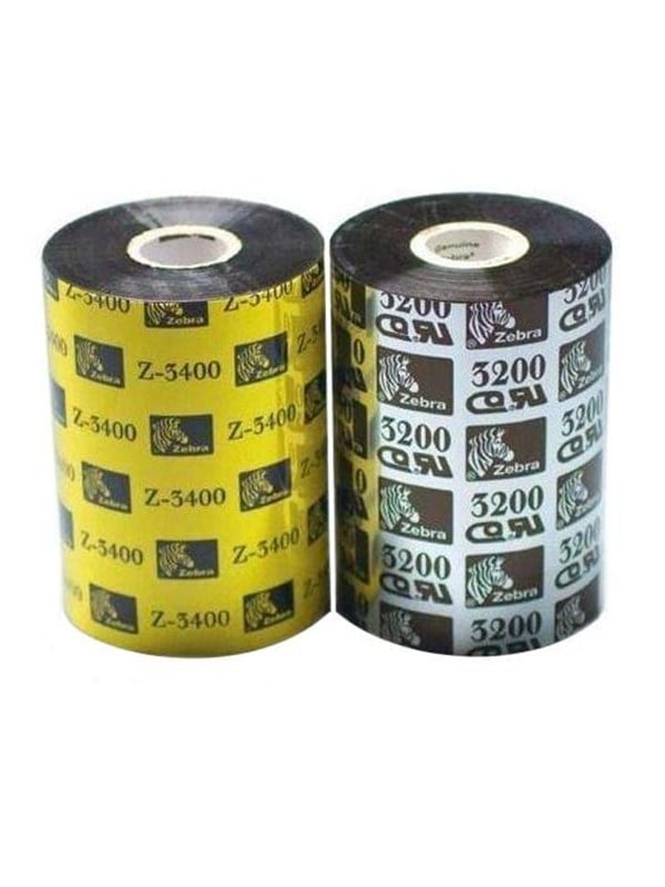 Zebra Ribbon 3200 Wax Resin Farvebånd Refill Termisk Overføring Sort