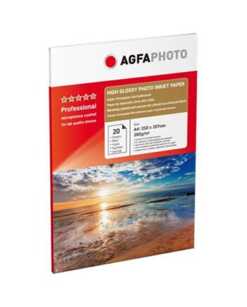 Agfaphoto Fotopapir Høj-skinnende 20 Ark A4 260