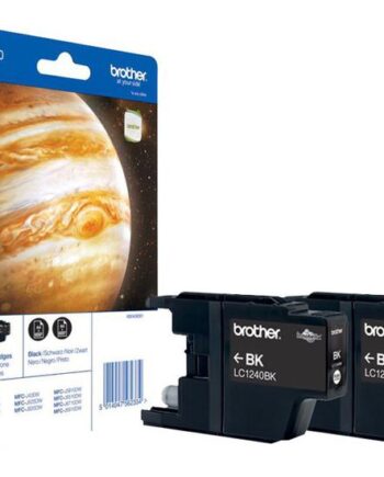Brother Lc1240 Twin-pack   Pakker Sort Original Blækpatron