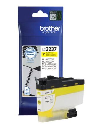 Brother Lc3237y Gul Original Blækpatron