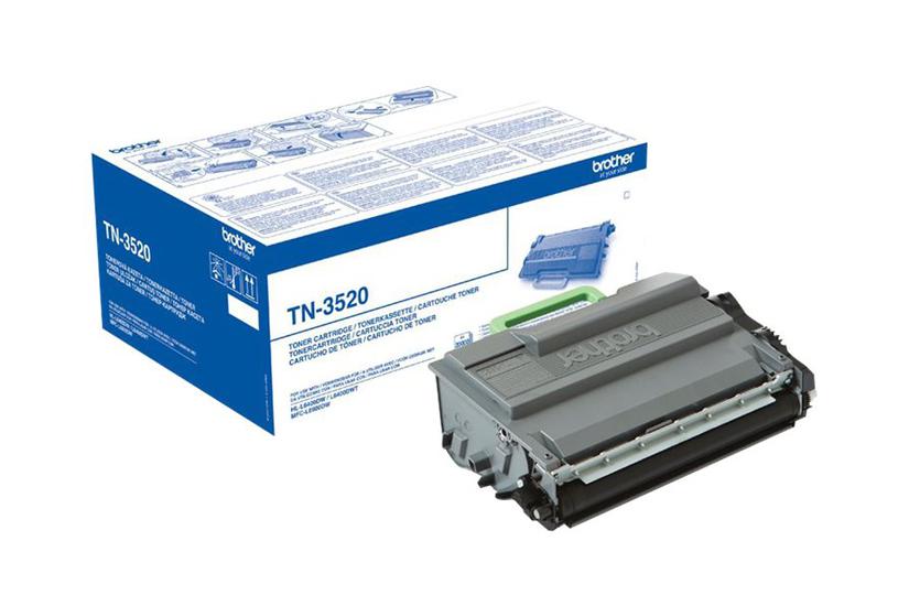 Brother Tn3520 Sort Original Tonerpatron