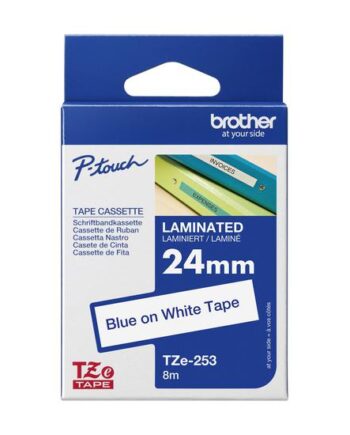 Brother Tze-253 Lamineret Bånd   Kassette    Rulle      Cm