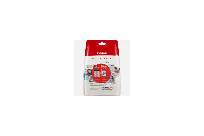 Canon Cli-581x Bk Multi Pack Pakker Størrelse Sort Gul Cyan Magenta Original Blækbeholder