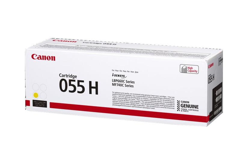 Canon 055 Høj Kapacitet Gul Original Tonerpatron