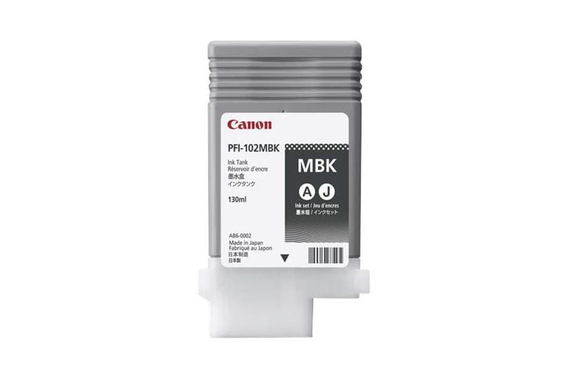 Canon Pfi-102 Mbk Mat Sort Original Blækbeholder