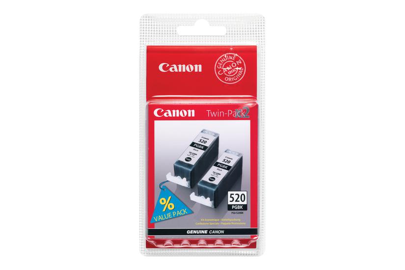 Canon Pgi-520bk Twin Pack Pakker Sort Original Blækbeholder