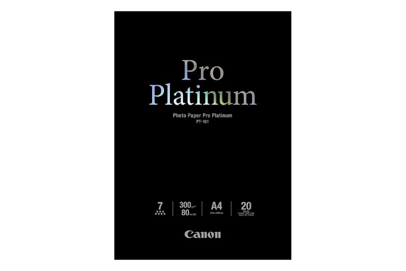 Canon Photo Paper Pro Platinum Fotopapir 20 Ark A4 300
