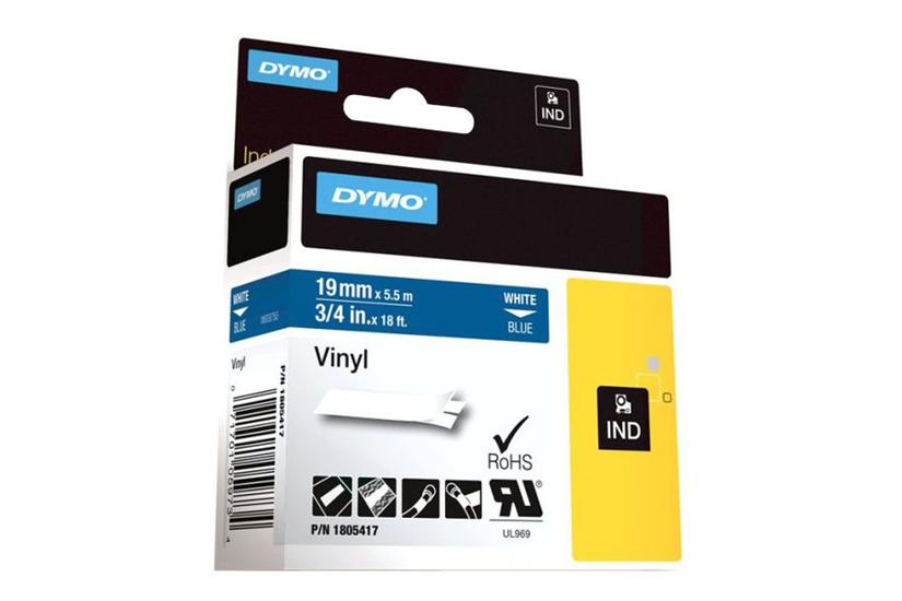 Dymo Rhino Coloured Vinyl Tape Kassette Roll Cm
