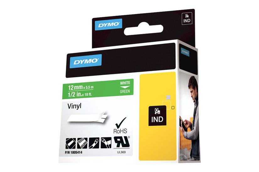 Dymo Rhino Coloured Vinyl Tape Kassette Rulle Cm