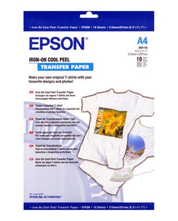 Epson Cool Peel  -shirt Mønsteroverførsler 10 Stk  A4