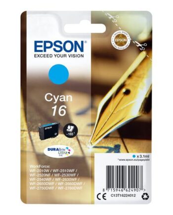 Epson 16 Cyan Original Blækpatron