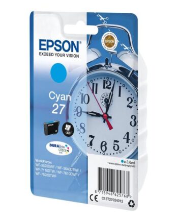 Epson 27 Cyan Original Blækpatron
