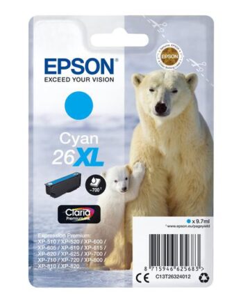 Epson 26    Cyan Original Blækpatron