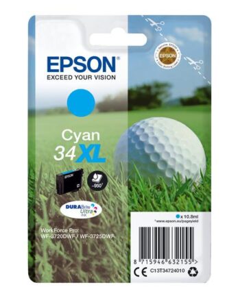 Epson 34    Cyan Original Blækpatron