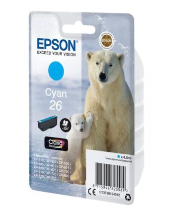 Epson 26 Cyan Original Blækpatron