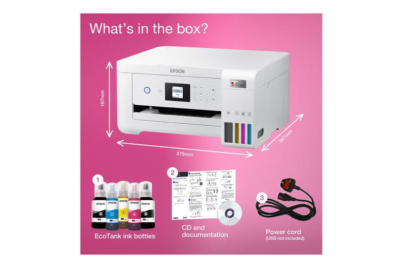 Epson Ecotank Et-2856 Multifunktionsprinter Farve