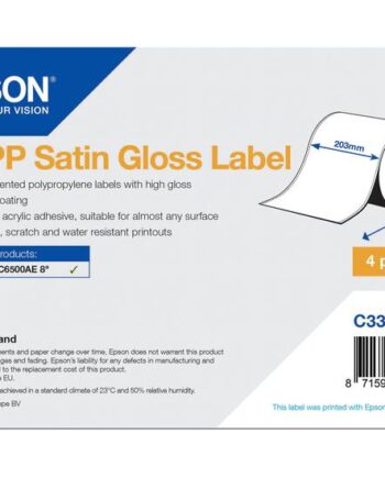 Epson Fortløbende Mærkater Skinnende Satin   Rulle    Rulle  20   Cm   68