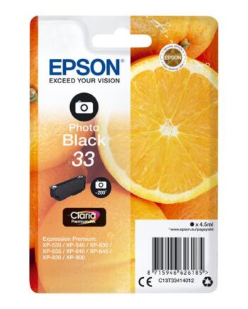 Epson 33 Foto-sort Original Blækpatron