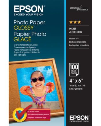 Epson Fotopapir Skinnende 100 Ark 102   152 Mm 200
