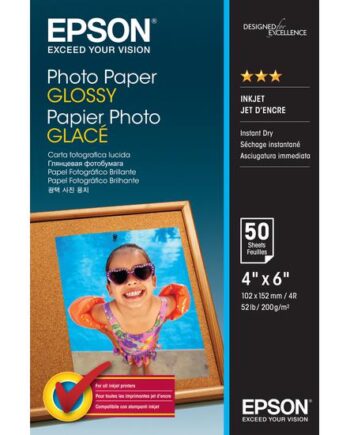 Epson Fotopapir Skinnende 50 Ark 102   152 Mm 200