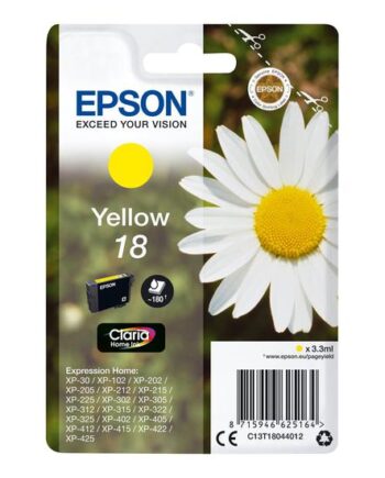 Epson 18 Gul Original Blækpatron