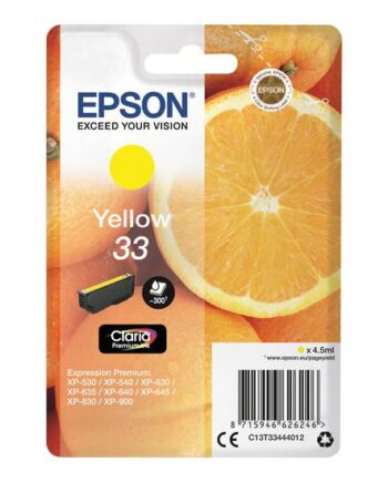 Epson 33 Gul Original Blækpatron