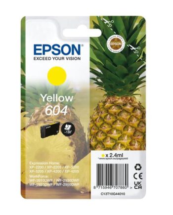 Epson 604 Gul Original Blækpatron