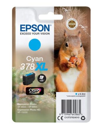 Epson 378  Høj Kapacitet Cyan Original Blækpatron