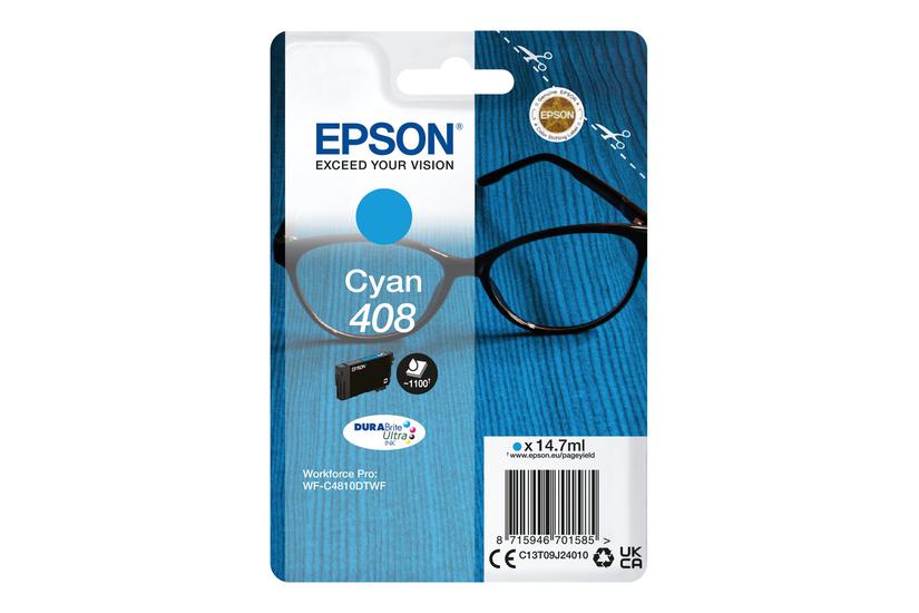 Epson 408 Høj Kapacitet Cyan Original Blækpatron