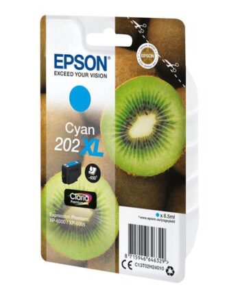 Epson 202  Høj Kapacitet Cyan Original Blækpatron