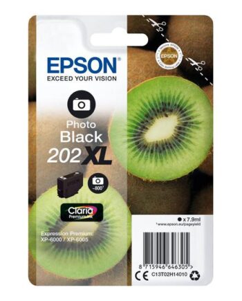 Epson 202  Høj Kapacitet Foto-sort Original Blækpatron