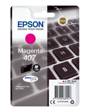 Epson 407   Størrelse Magenta Original Blækpatron