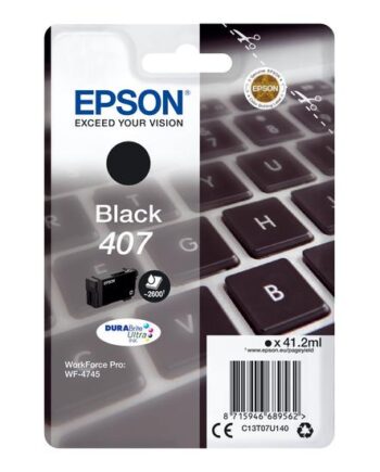 Epson 407   Størrelse Sort Original Blækpatron