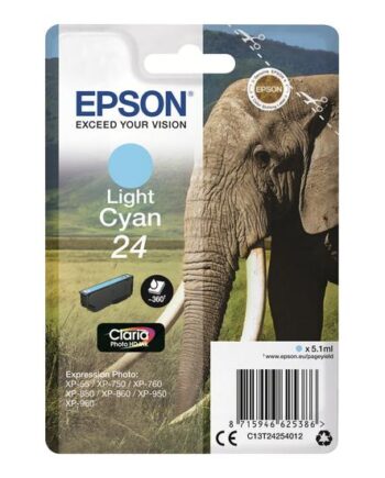 Epson 24 Lys Cyan Original Blækpatron