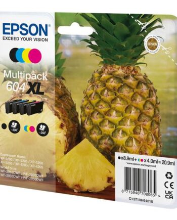 Epson 604  Multipack   Pakker   Sort  Cyan  Magenta  Gul Original Blækpatron