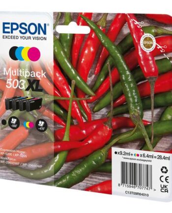 Epson 503  Multipack   Pakker   Sort  Cyan  Magenta  Gul Original Blækpatron