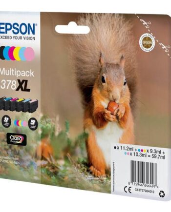 Epson 378  Multipack   Pakker   Sort  Gul  Cyan  Magenta  Lys Magenta  Lys Cyan Original Blækpatron