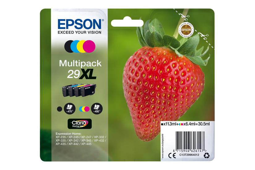 Epson 29 Multipack Pakker Sort Gul Cyan Magenta Original Blækpatron