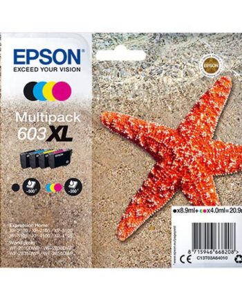 Epson 603  Multipack   Pakker   Sort  Gul  Cyan  Magenta Original Blækpatron