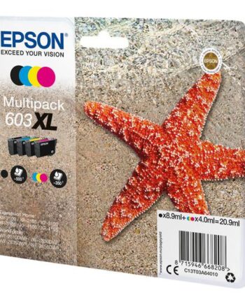 Epson 603  Multipack   Pakker   Sort  Gul  Cyan  Magenta Original Blækpatron