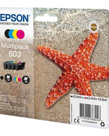 Epson 603 Multipack   Pakker Sort  Gul  Cyan  Magenta Original Blækpatron