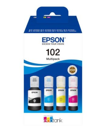 Epson 102 Multipack   Pakker Sort  Gul  Cyan  Magenta Original Blækpatron