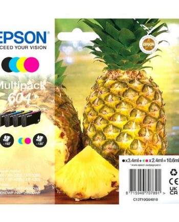 Epson 604 Multipack   Pakker Sort  Gul  Cyan  Magenta Original Blækpatron