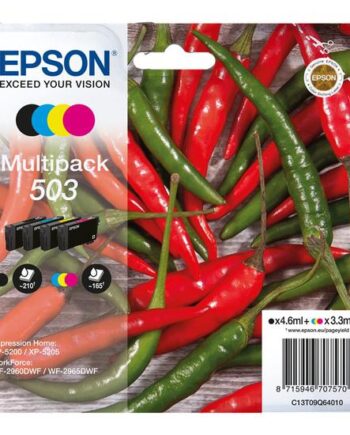 Epson 503 Multipack   Pakker Sort  Gul  Cyan  Magenta Original Blækpatron