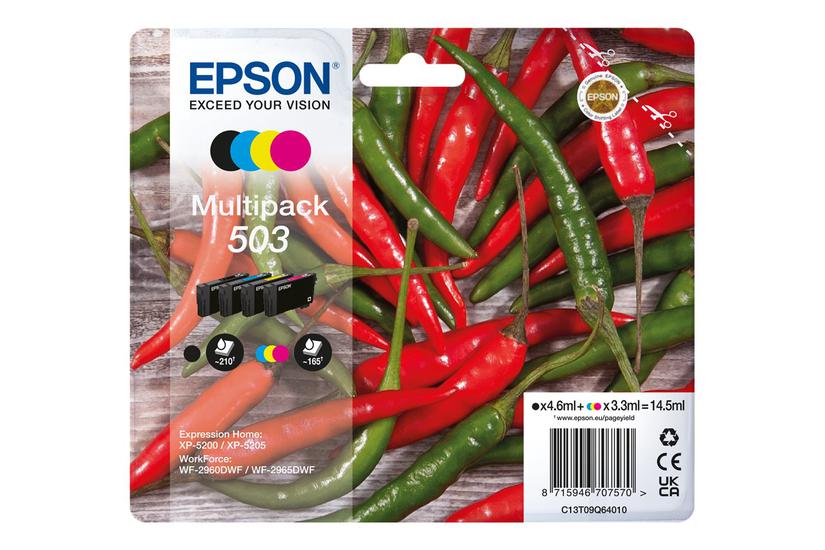 Epson 503 Multipack Pakker Sort Gul Cyan Magenta Original Blækpatron