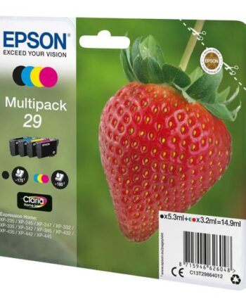 Epson 29 Multipack   Pakker Sort  Gul  Cyan  Magenta Original Blækpatron