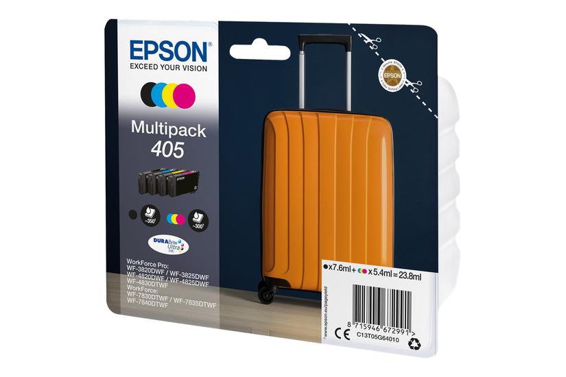 Epson 405 Pakker Sort Gul Cyan Magenta Original Blækpatron